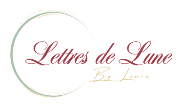 logo lettres de lune prénom sur bois